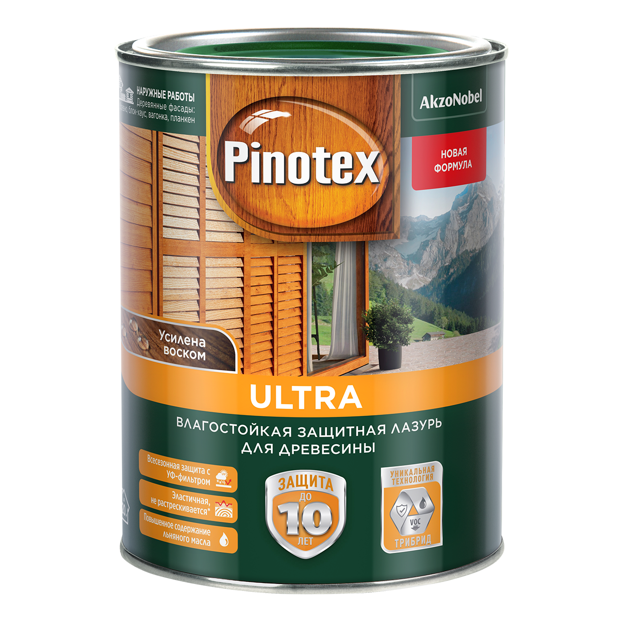 Pinotex Ultra. Влагостойкая защитная лазурь для древесины
